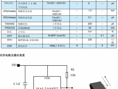 微功耗霍尔开关HAL2190 水平感应磁场触发输出